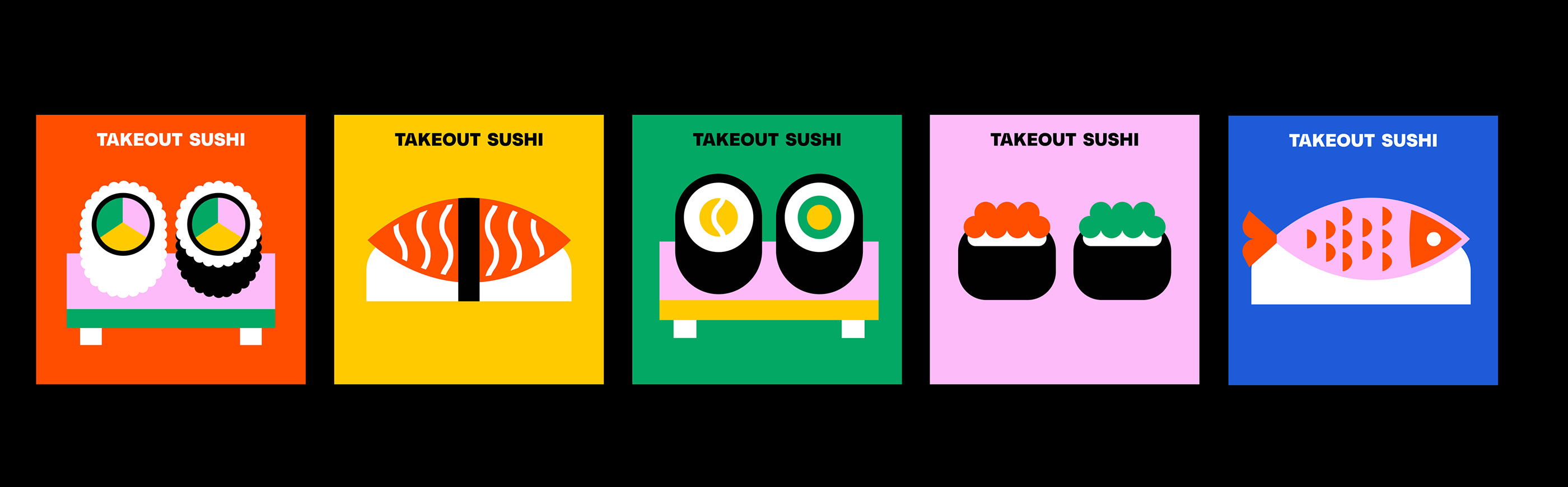 Nori. Concept of a sushi restaurant