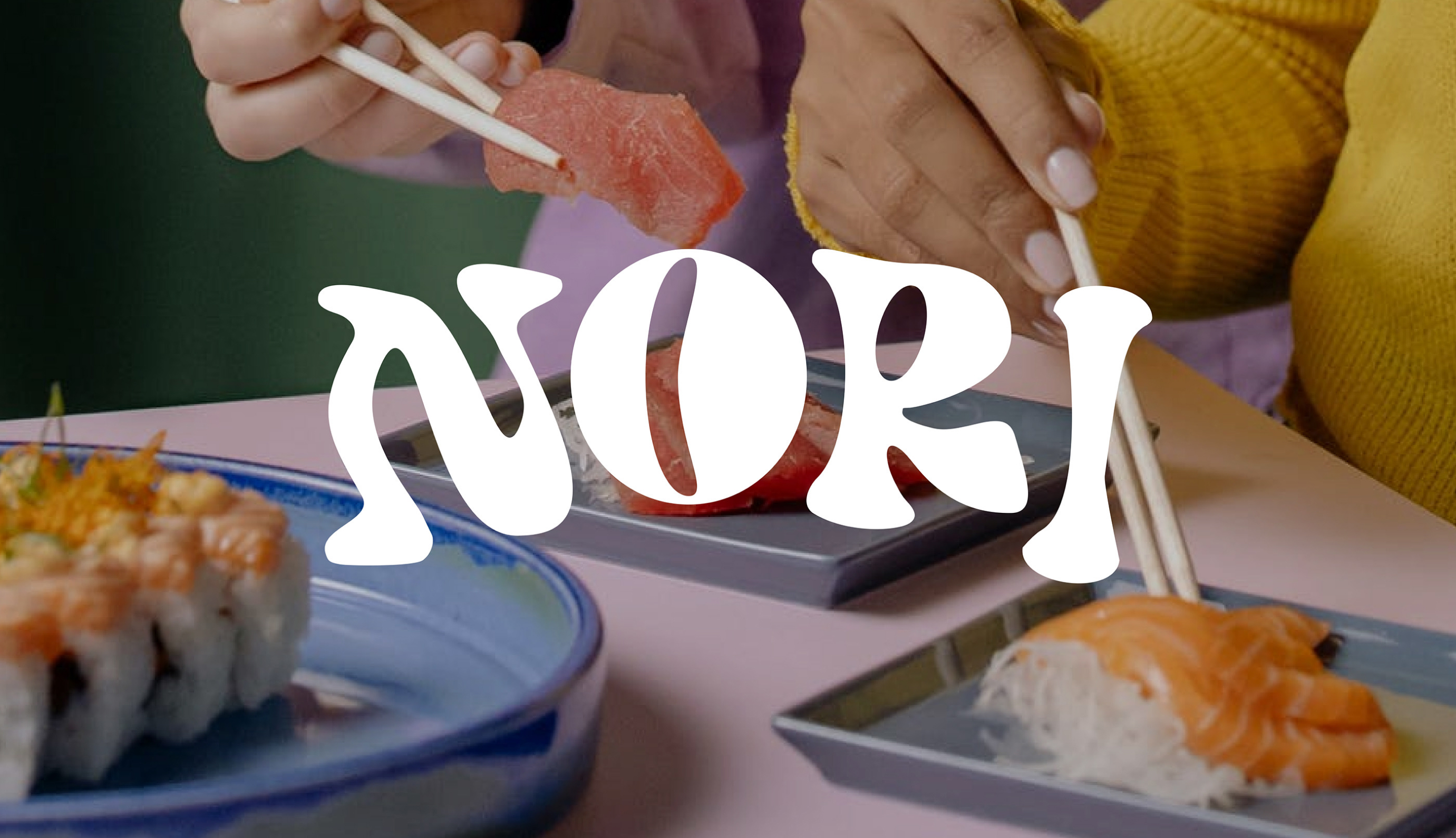 Nori. Concept of a sushi restaurant